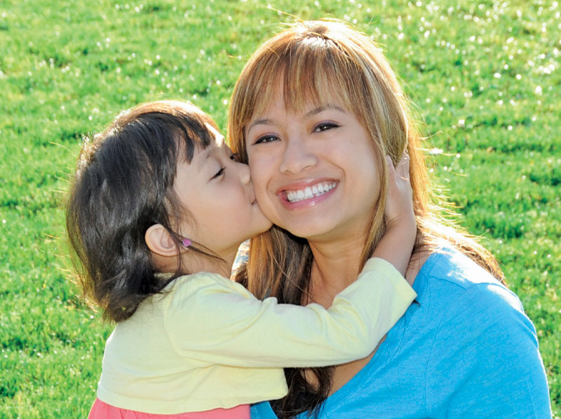 mother and daughter